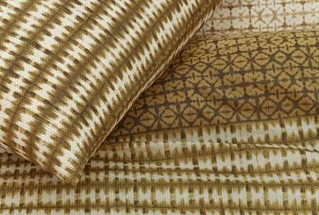 Housse de couette tricot effet Ikat